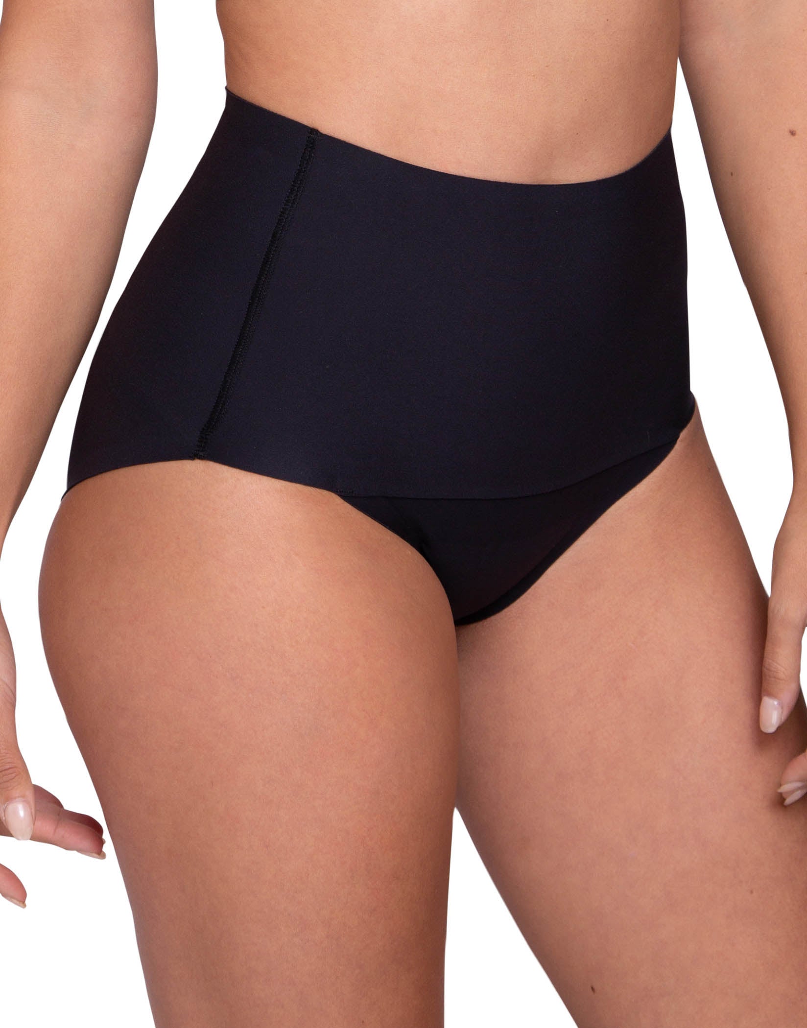 Black Side proof. Leak-Resistant High Waisted Smoothing Brief PFSB0003