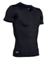 Black/ Clear Front Under Armour Tactical Heat Gear Compression V-Neck Shirt 1216010