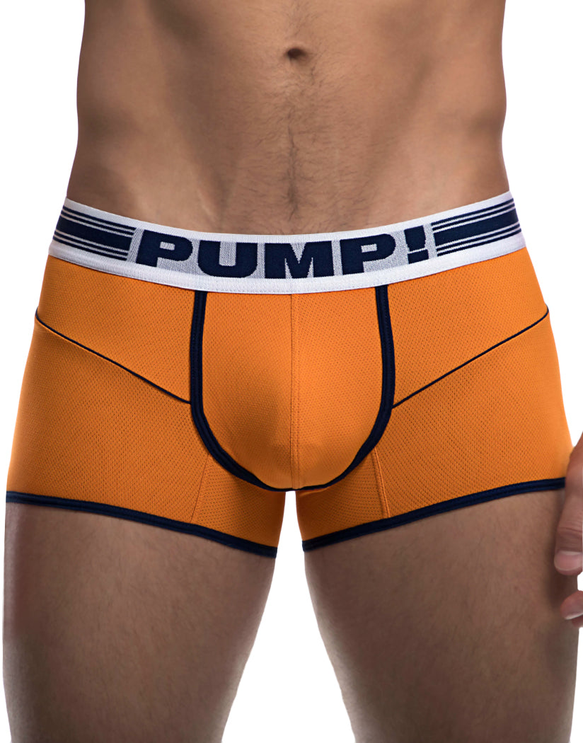 PUMP Varsity Free-Fit Low Rise Cotton Mesh Trunk Orange/White/Navy 110