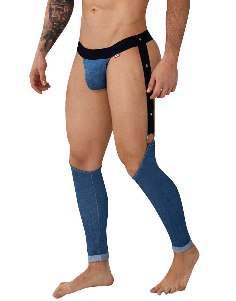 Blue Front Pikante Argel Garter Thongs Blue PIK-0984