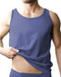 Blue Front Players Tricot Nylon Muscle Tank NAS1