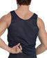 Navy Back Players Tricot Nylon Muscle Tank NAS1