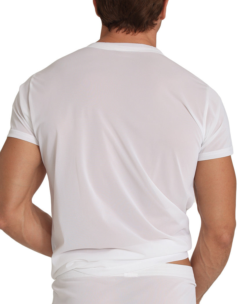 White Back Players Tricot Nylon Crew T-Shirt NTS1