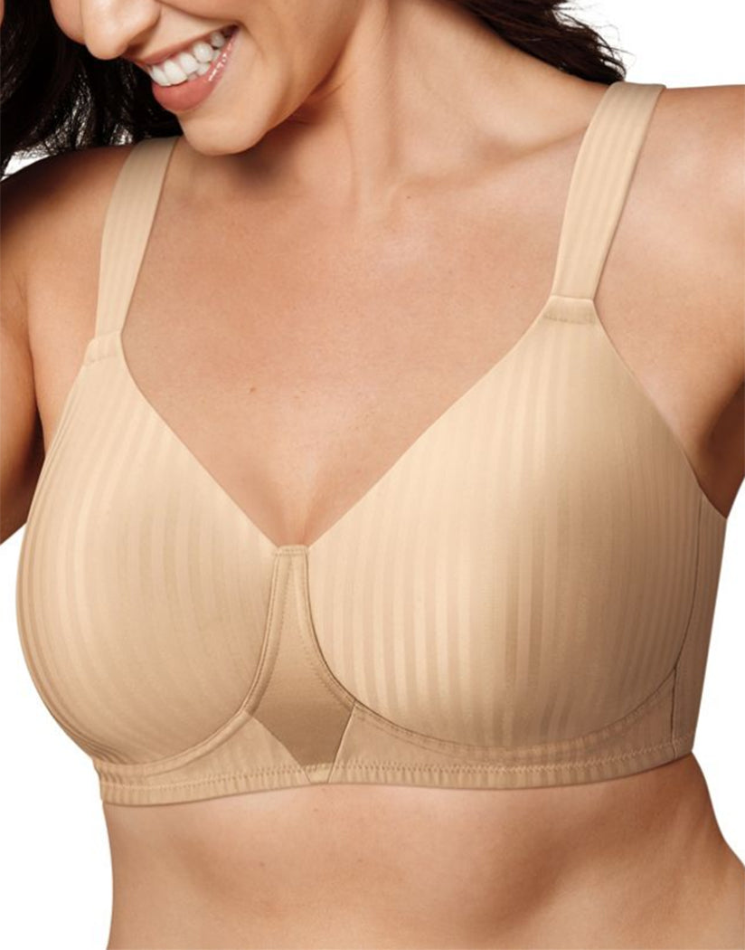 Nude Stripe Front Playtex Secrets Perfectly Smooth Wirefree Bra 4707