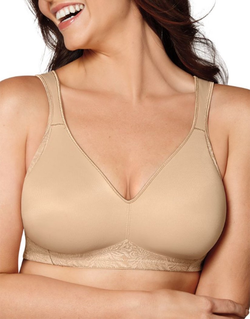 Nude Front Playtex 18 Hour Back and Side Smoothing Wirefree Bra 4049B