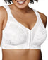 White Front Playtex 18 Hour Front-Close Wirefree Bra with Flex Back - 4695B