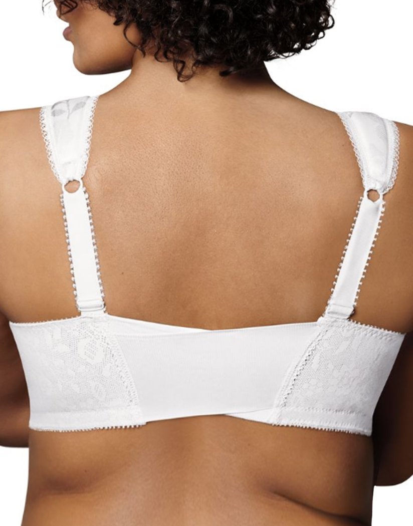 White Back Playtex 18 Hour Front-Close Wirefree Bra with Flex Back - 4695B
