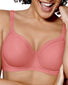 Mauve Front Playtex Secrets Shapes & Supports Balconette Full Figure Wirefree Bra US4824