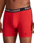 Polo Black/ Red/ Andover Heather Front Polo Ralph Lauren Breathable Mesh Boxer Brief 3-Pack RMBBP3