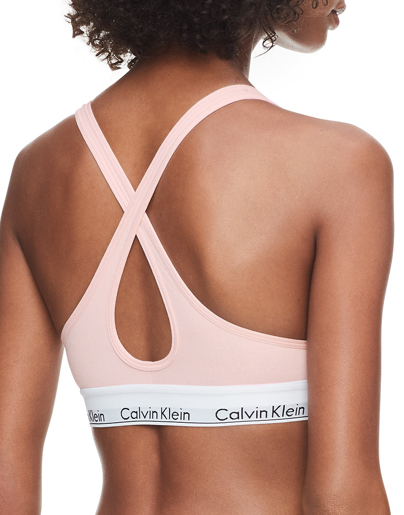 Calvin Modern Lined Lightly Cotton Bralette Klein