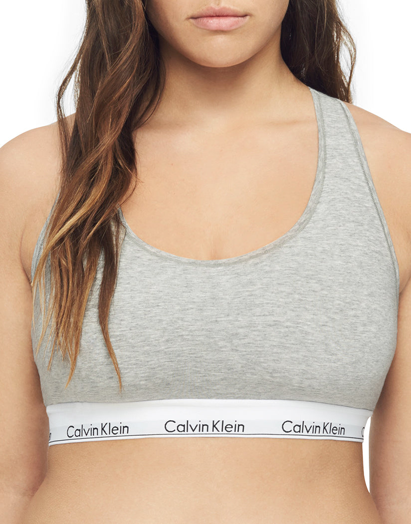 Grey Heather Front Calvin Klein Women CK+ Modern Cotton Bralette QF5116