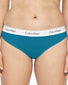 Tapestry Teal Front Calvin Klein Modern Cotton Full Figure Thong QF5117