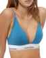 Tapestry Teal Side Calvin Klein Modern Cotton Lightly Lined Triangle Bralette QF5650