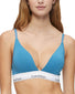 Tapestry Teal Front Calvin Klein Modern Cotton Lightly Lined Triangle Bralette QF5650