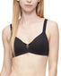 Black Front Calvin Klein Women Triangle Lightly Lined Demi QF6053