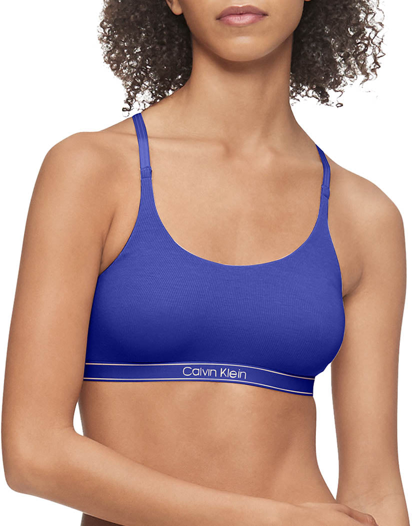 Calvin Klein Women's Calvin Klein Athletic Unlined Bralette - Blue