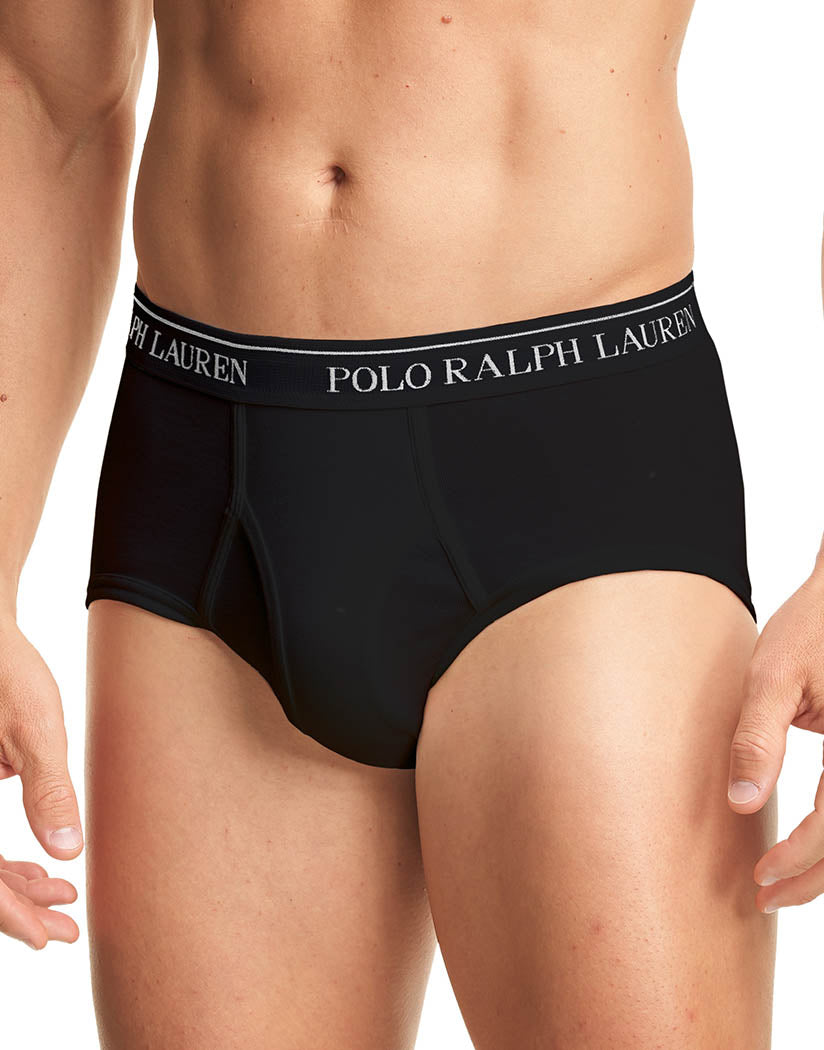 Andover Heather/ Madison Heather/ Polo Black/ Polo Black Front Polo Ralph Lauren 4-Pack Classic Fit Brief with Wicking RCF3P4