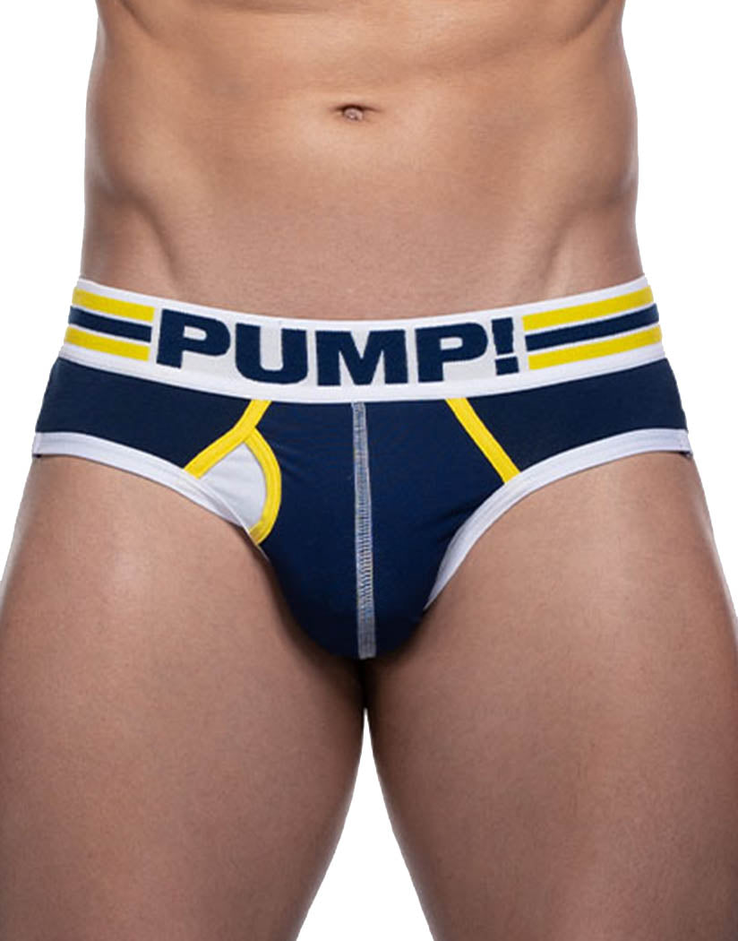 Navy/White/Yellow Front PUMP SportBoy Recharge Brief 12060