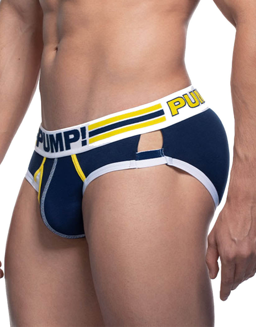 Navy/White/Yellow Side PUMP SportBoy Recharge Brief 12060