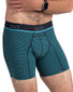 Cool Blue Feed Stripe Front SAXX Kinetic Light Compression Mesh Boxer Brief SXBB32
