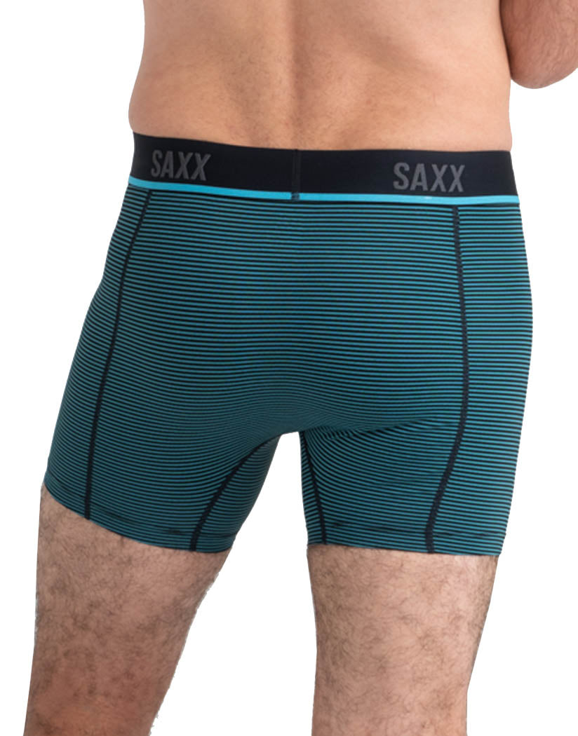 Cool Blue Feed Stripe Back SAXX Kinetic Light Compression Mesh Boxer Brief SXBB32