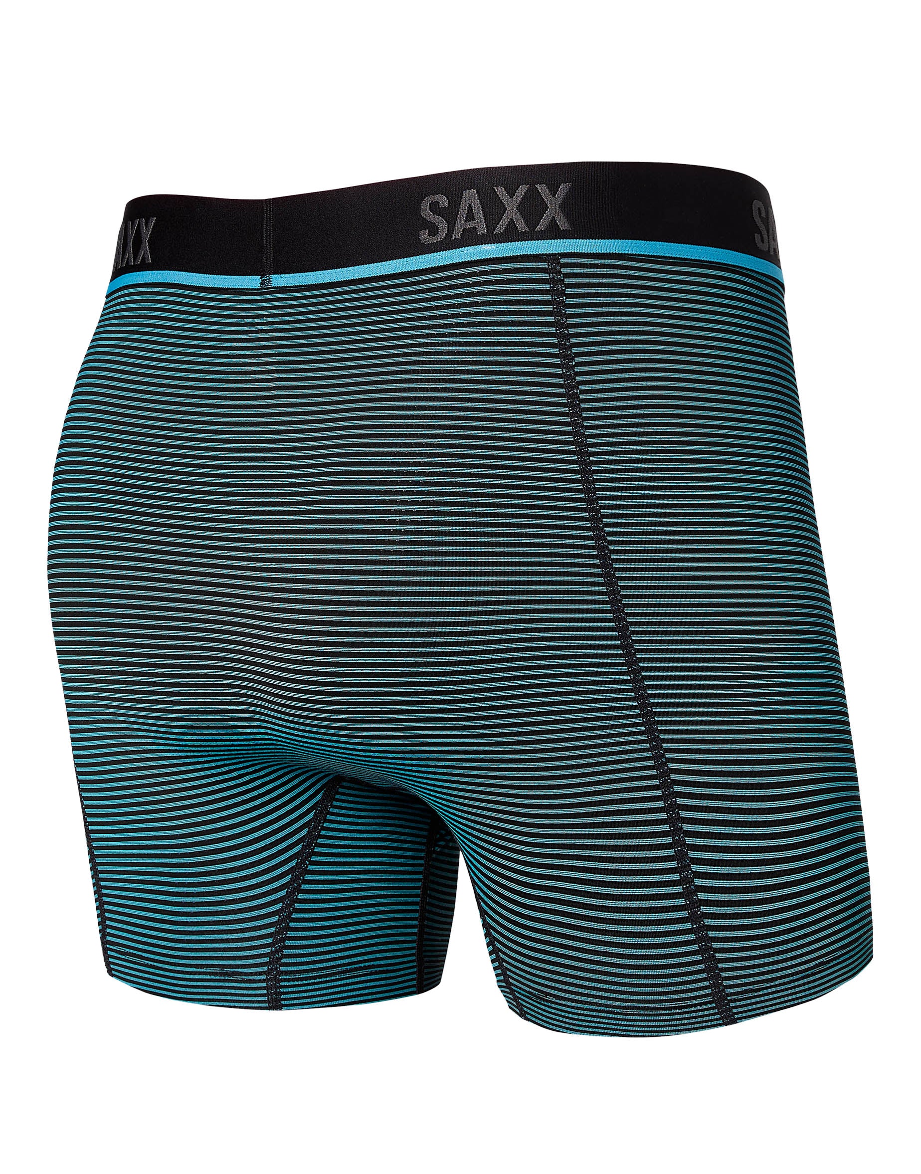 Cool Blue Feed Stripe Back SAXX Kinetic Light Compression Mesh Boxer Brief SXBB32