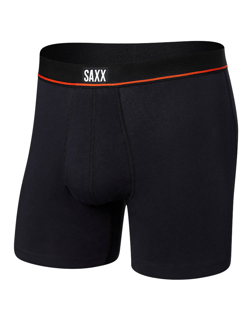 Black Front SAXX Non-Stop Stretch Cotton Boxer Brief Fly SXBB46