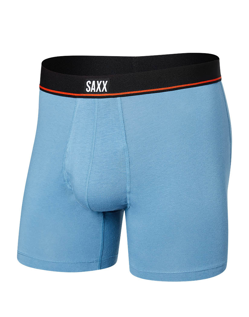 Slate Front SAXX Non-Stop Stretch Cotton Boxer Brief Fly SXBB46