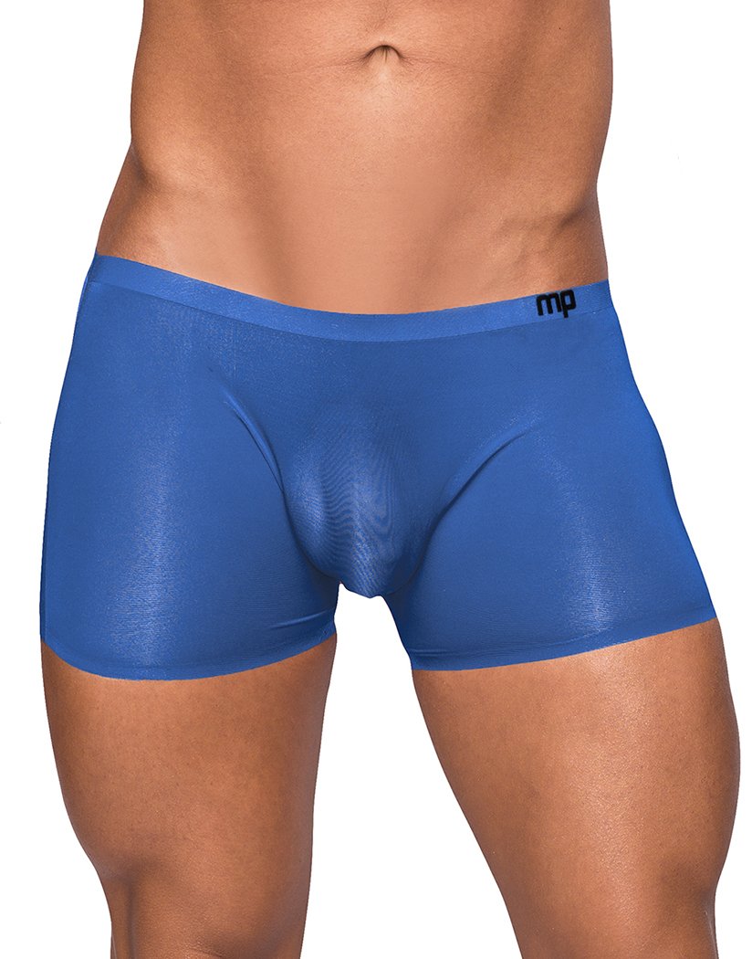 Blue Front Male Power Sleek Short w/ Sheer Pouch SMS-006
