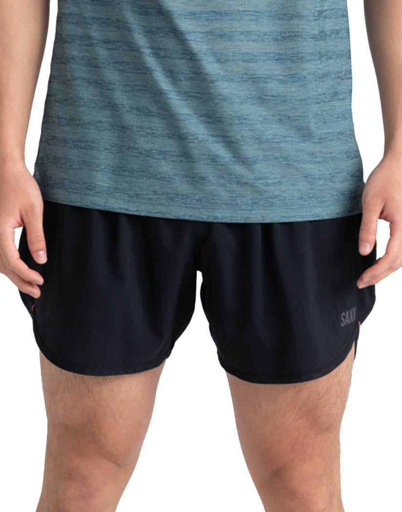 Washed Teal Heather Front SAXX Hot Shot Crew Short Sleeve Short SXSC09C