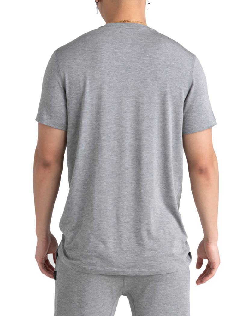 Dark Grey HEather Back SAXX Sleepwalker SS Pocket T-Shirt SXSC32