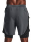 Pitch Gray/Black/Reflective back Under Armour Launch SW 7" 2N1 Short 1361497