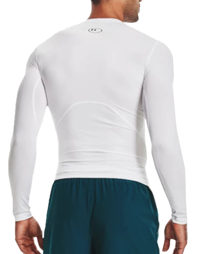 White/Black back Under Armour HeatGear Armour Compression Long Sleeve 1361524