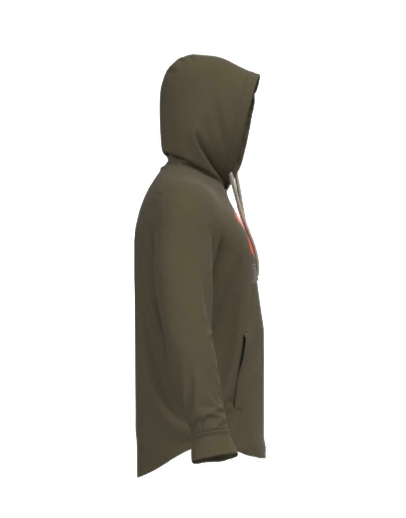 Tent/ Team Orange Side Under Armour Rival Terry Logo Hoodie 1370390