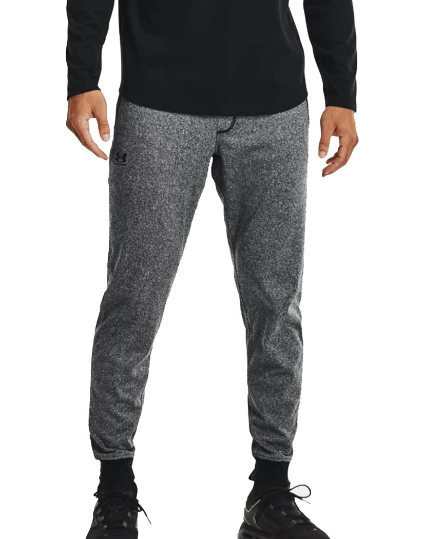 Black Full Heather/ Black Front Under Armour Tricot Jogger 1366207