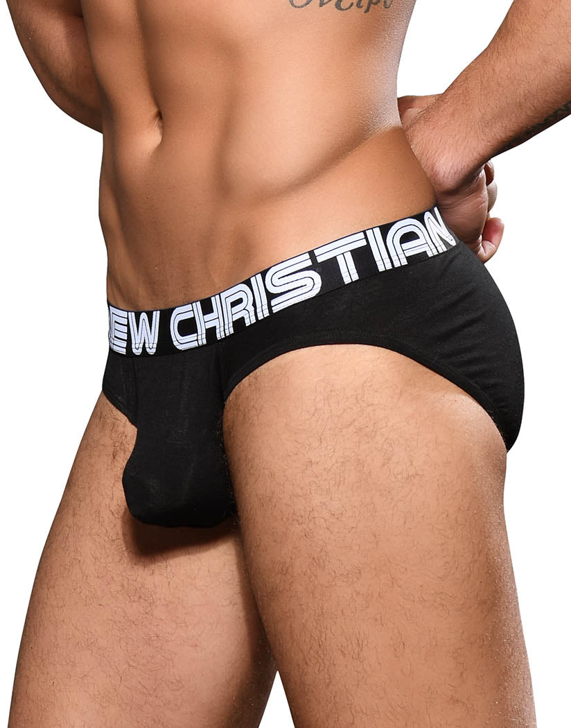 Black Side Andrew Christian Almost Naked Bamboo Brief 92149