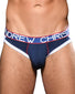 Navy Front Andrew Christian CoolFlex Modal Brief Jock w/ Show-It 92154