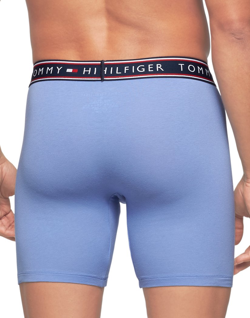 Persian Blue Back Tommy Hilfiger 3 Pack Essential Cotton Stretch Boxer Brief 09T3349