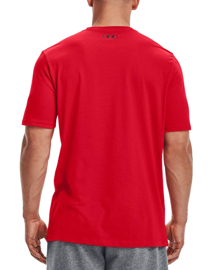 Red/Black Back Under Armour Sport Style Knit Short Sleeve T-Shirt 1326799