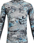 Hydro Camo/ Pitch Gray Front Under Armour Iso-Chill Shrbrk Camo Hoodie 1361274