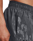 Pitch Gray/Black Front Under Armour Woven Emboss Shorts 1361432