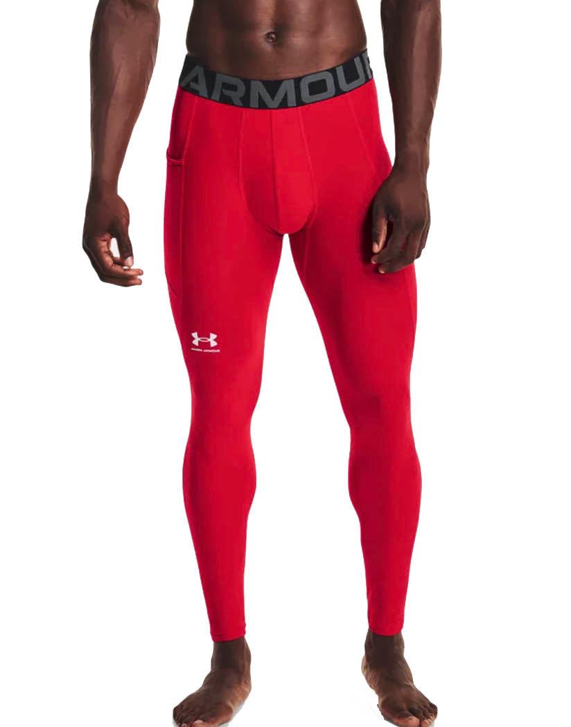 Red/White Front Under Armour HeatGear Armour Leggings 1361586