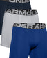 Royal/Academy/Mod Gray Medium Heather Front Under Armour Charged Cotton 6in 3 Pack 1363617