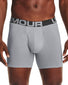 Mod Gray Medium Heather/Jet Gray Medium Heather/Black Front Under Armour Charged Cotton 6in 3 Pack 1363617\