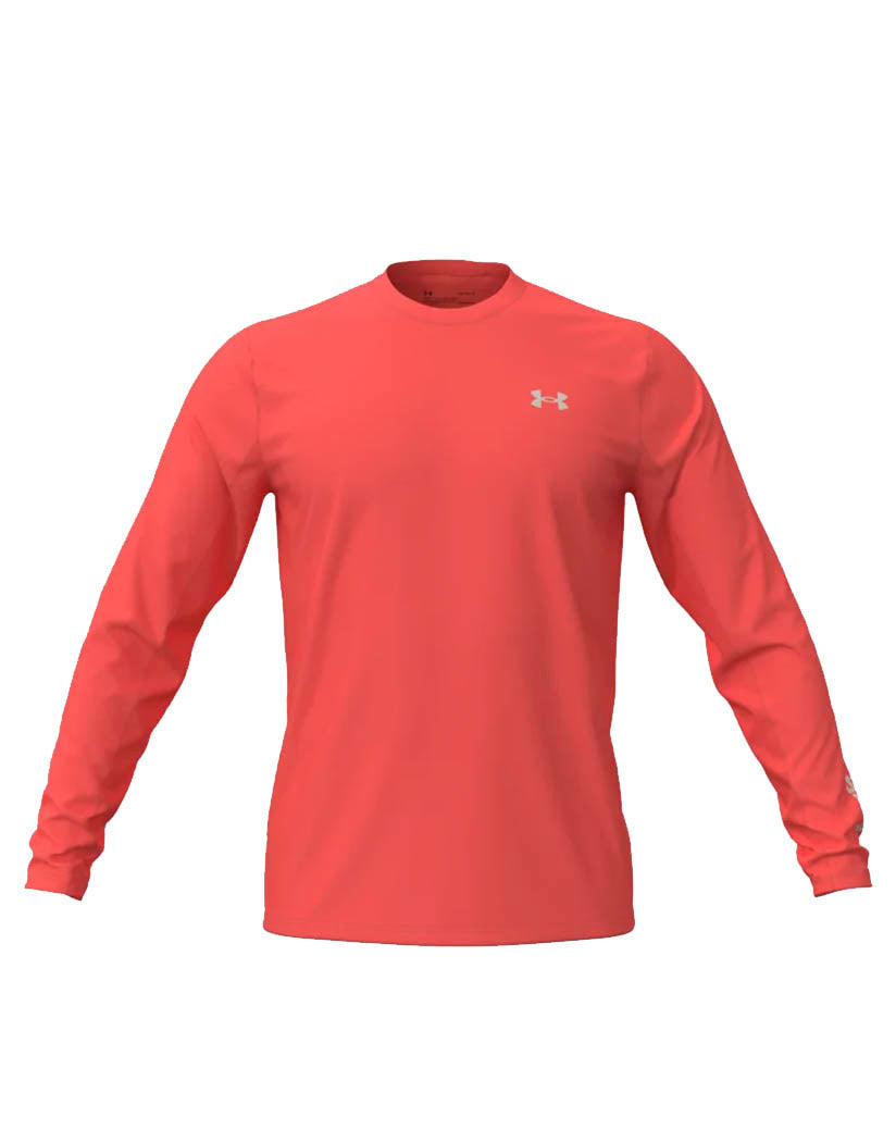 Venom Red/ Summit White Front Under Armour Drift Tide Knit Long Sleeve Shirt 1370027