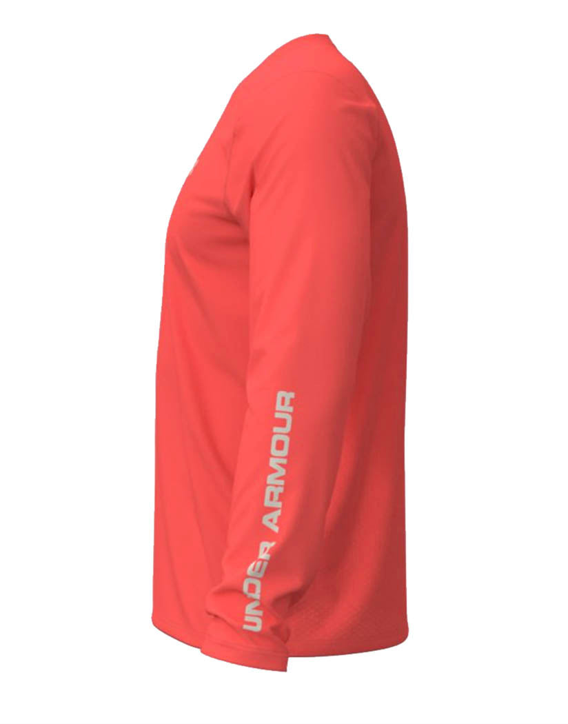 Venom Red/ Summit Side Front Under Armour Drift Tide Knit Long Sleeve Shirt 1370027
