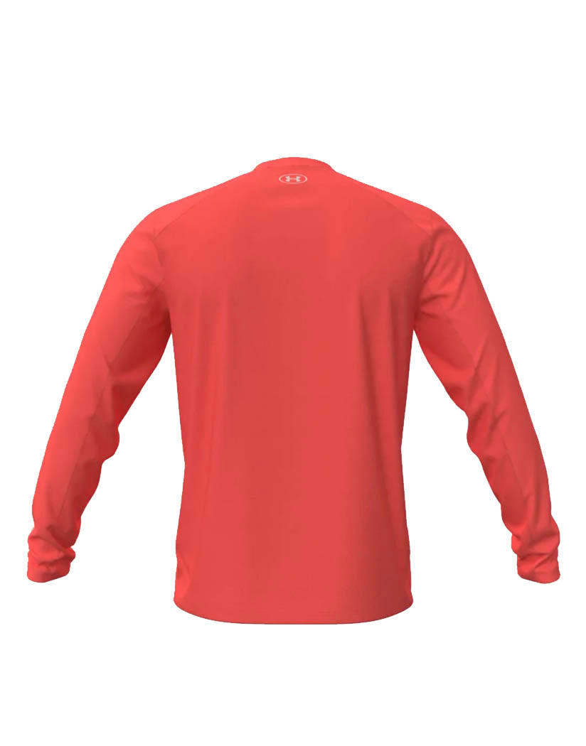 Venom Red/ Summit Back Front Under Armour Drift Tide Knit Long Sleeve Shirt 1370027