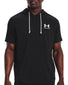 Black/Onyx White Front Under Armour Rival Terry LC SS HD 1370396