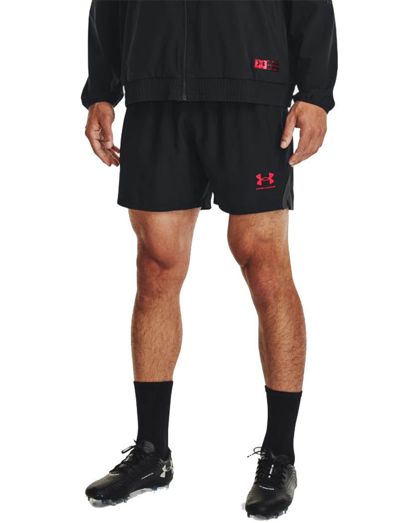 Black/Radio Red Front Under Armour Accelerate Short 1373303