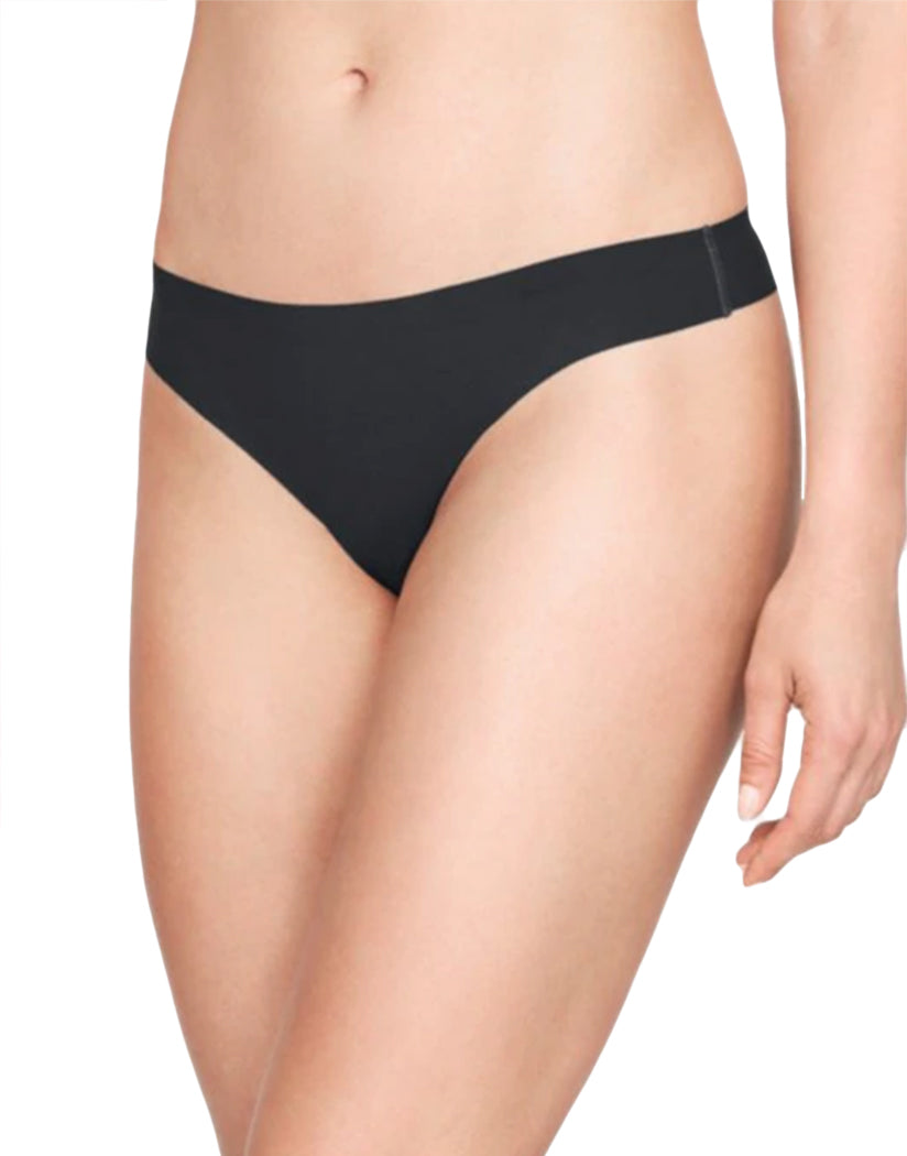 Black Front Under Armour PS Thong 3 Pack 1325615